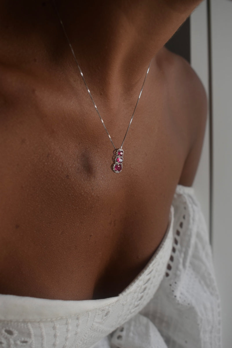 Collana kate trilogy fucsia