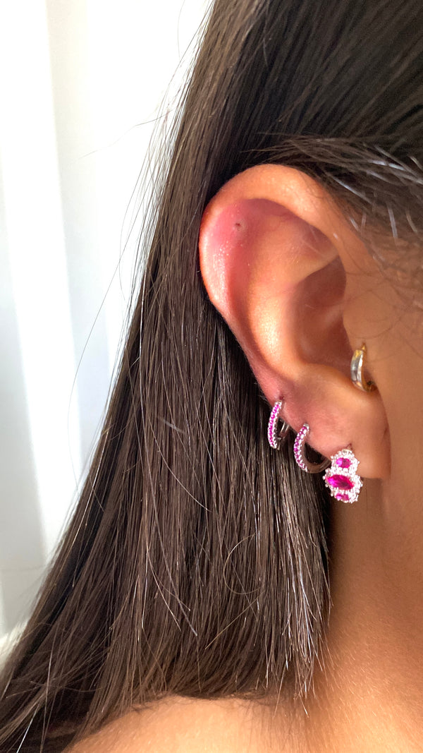 Cerchietto Zirconato fucsia