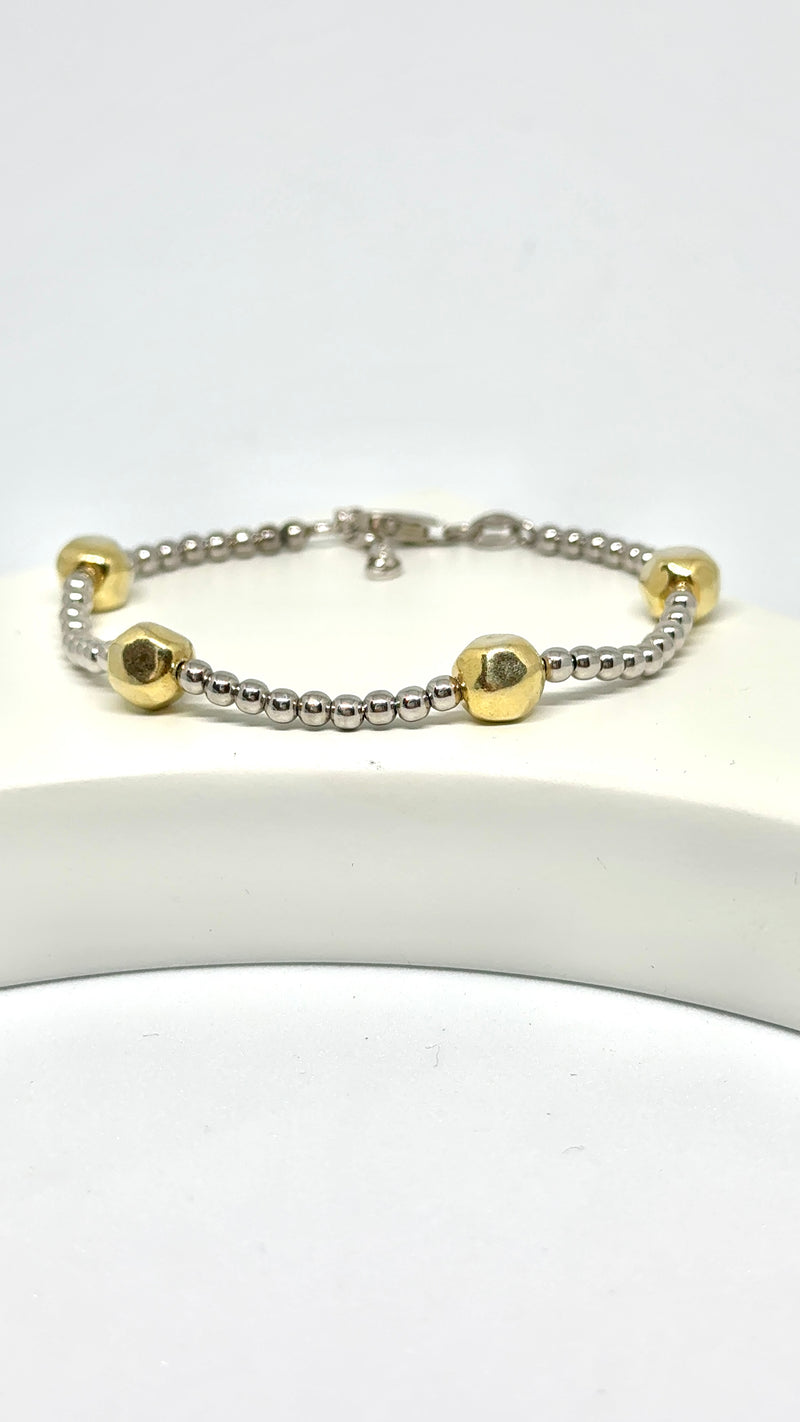 Bracciale 4 sassi gold