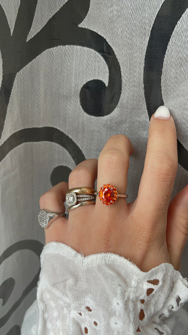 Anello kate brilliant  arancio