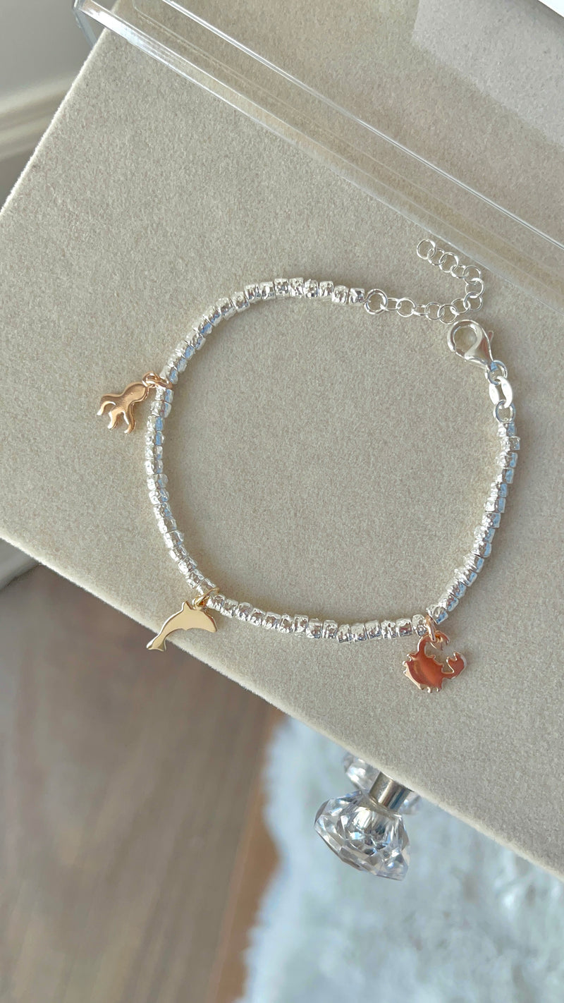 Bracciale pepite charms fish of the sea