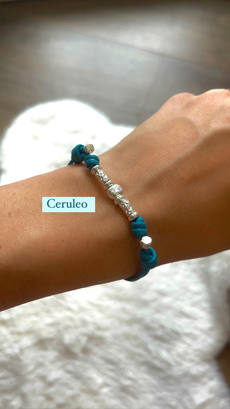 bracciale cordino e pepite